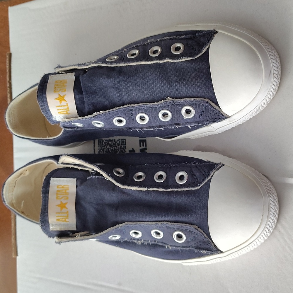 Unisex Converse All Star Slip On Sneakers Shoes No Laces size M-8 W-10 - Picture 6 of 7